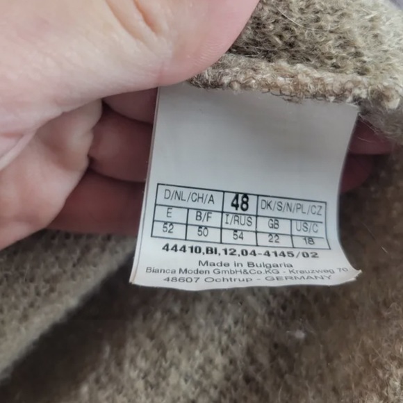 BIANCA Vintage Mohair Angora Blend Cardigan Coat - Picture 4 of 9